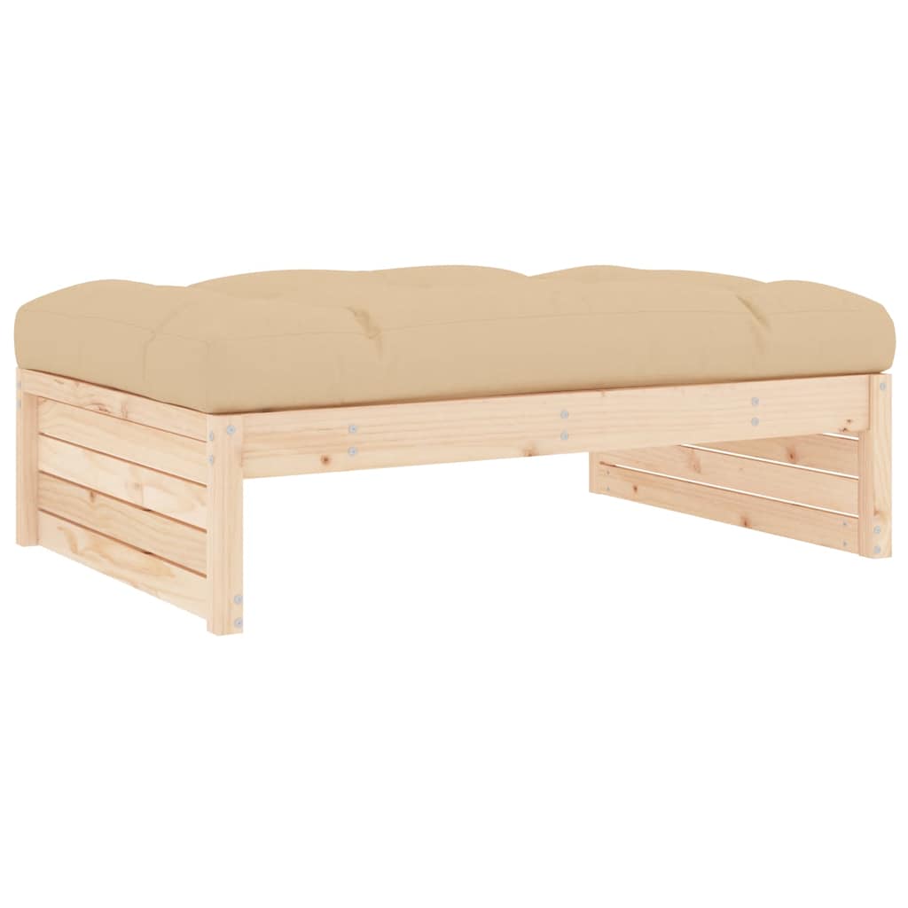 Vrtni tabure 120 x 80 cm od masivne borovine