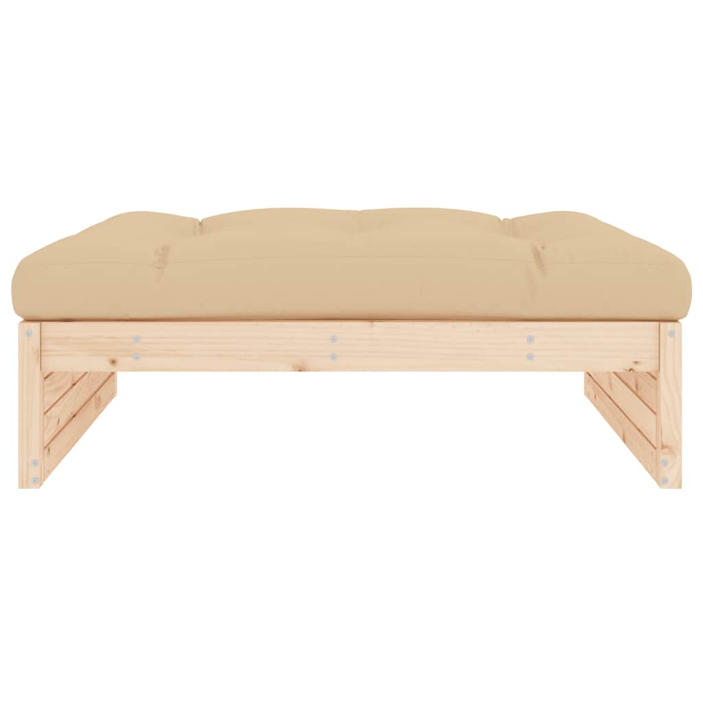 Vrtni tabure 120 x 80 cm od masivne borovine