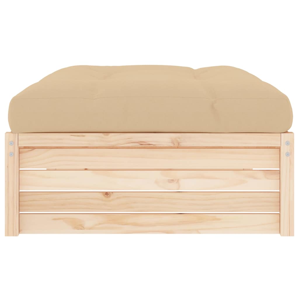 Vrtni tabure 120 x 80 cm od masivne borovine