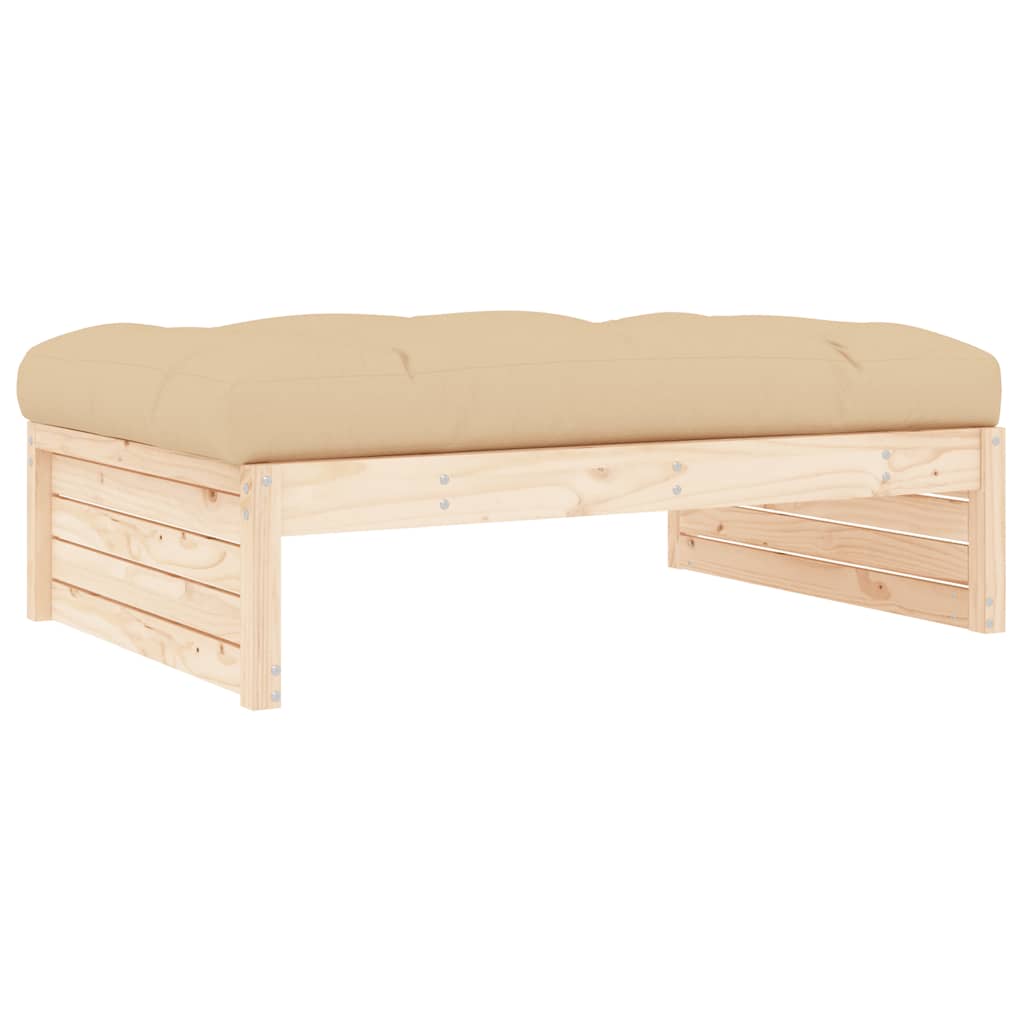 Vrtni tabure 120 x 80 cm od masivne borovine