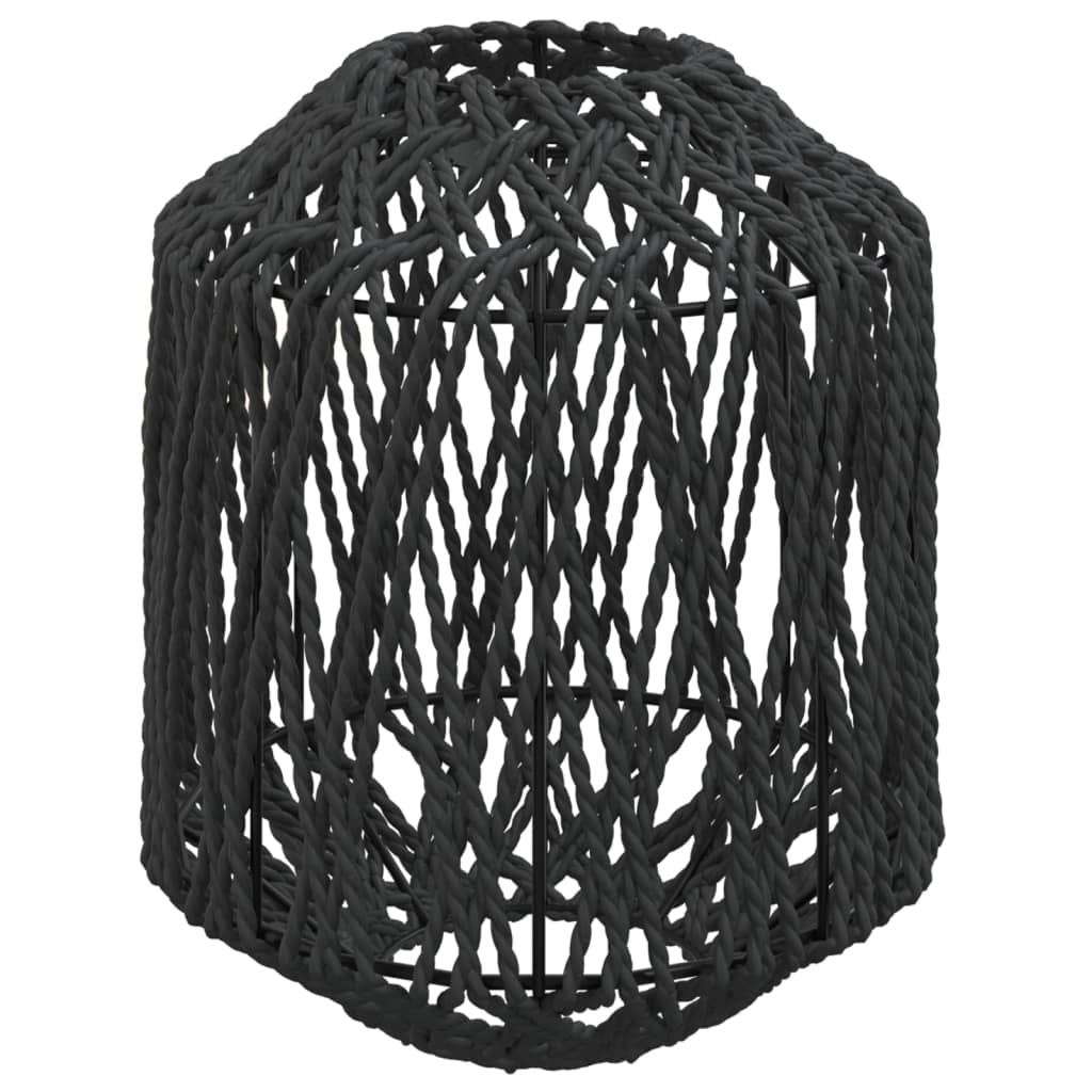 Sjenilo za svjetiljku crno Ø 23 x 28 cm od željeza i papira