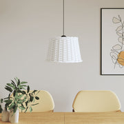 Sjenilo za stropnu svjetiljku bijelo Ø40x26 cm od pruća