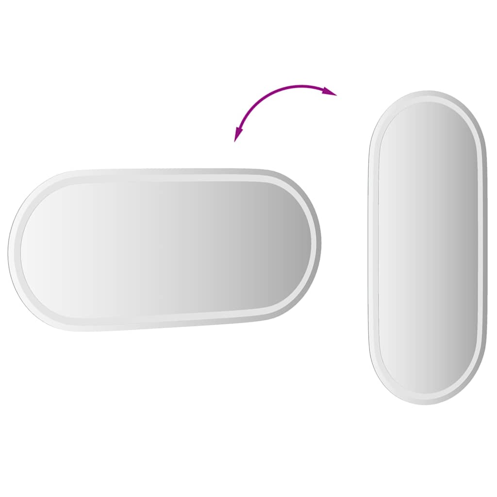 LED kupaonsko ogledalo 100 x 45 cm ovalno