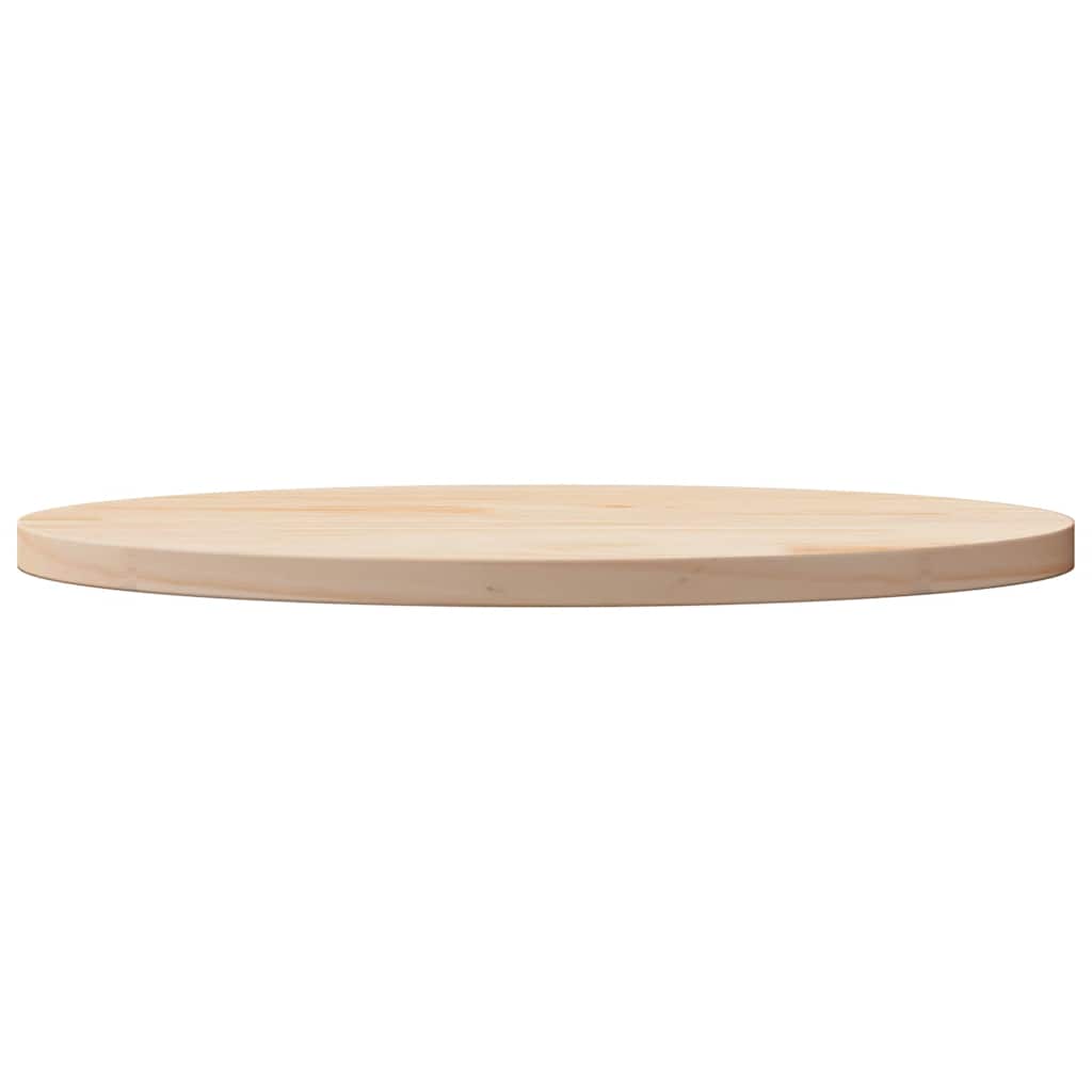 Ploča za stol 60 x 30 x 2,5 cm od masivne borovine ovalna