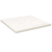 Ploča za stol bijela 40x40x2,5 cm masivna borovina četvrtasta