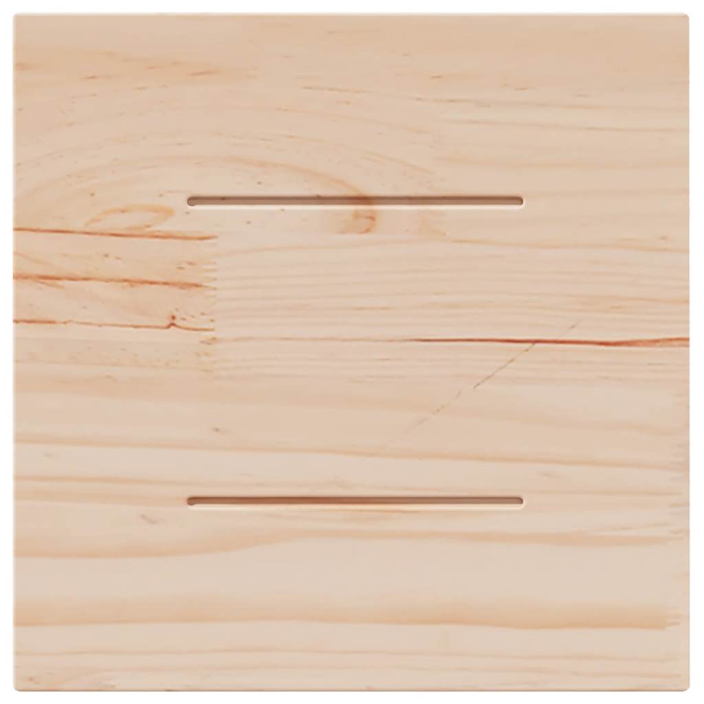 Ploča za stol bijela 40x40x2,5 cm masivna borovina četvrtasta