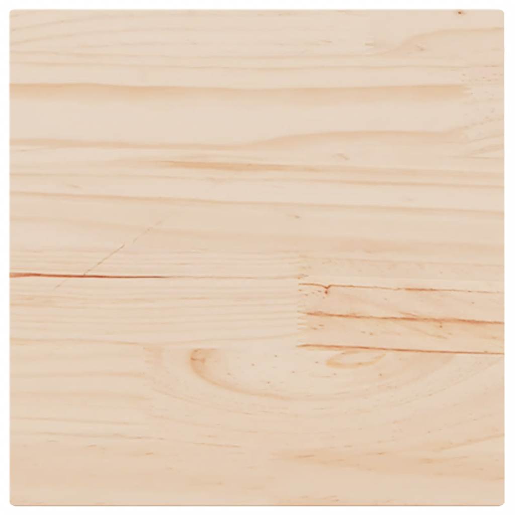 Ploča za stol 60 x 60 x 2,5 cm od masivne borovine četvrtasta