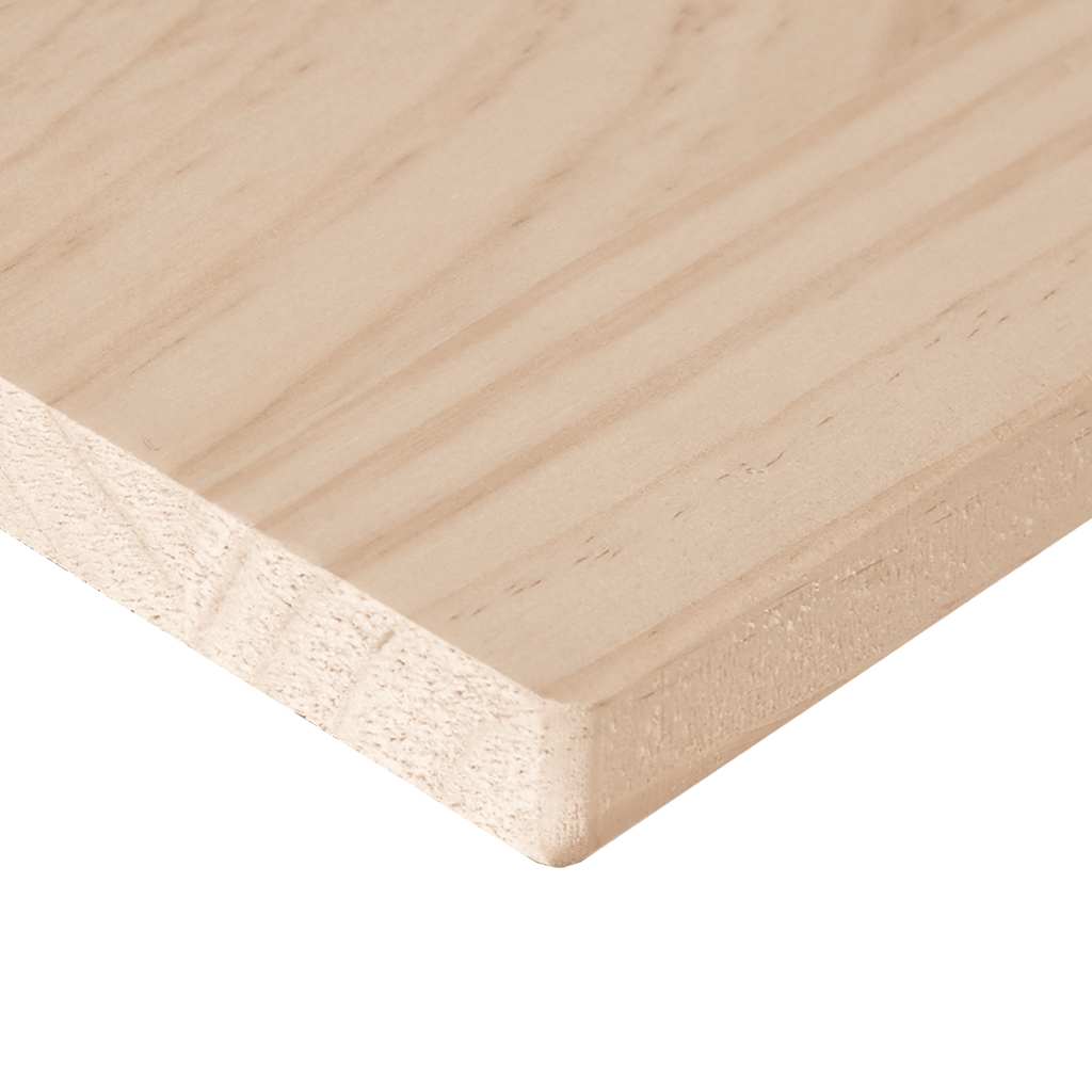 Ploča za stol 60 x 60 x 2,5 cm od masivne borovine četvrtasta