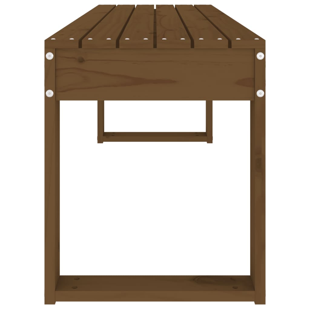 Vrtna klupa boja meda 110 x 38 x 45 cm od masivne borovine