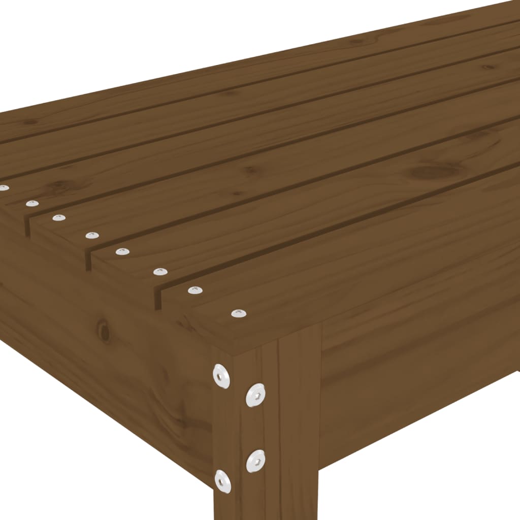 Vrtna klupa boja meda 110 x 38 x 45 cm od masivne borovine