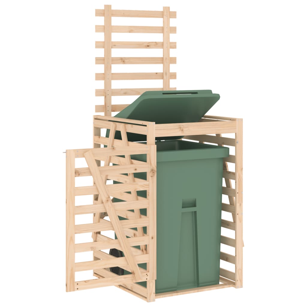 Spremište za kantu za smeće 84x90x128,5 cm od masivne borovine