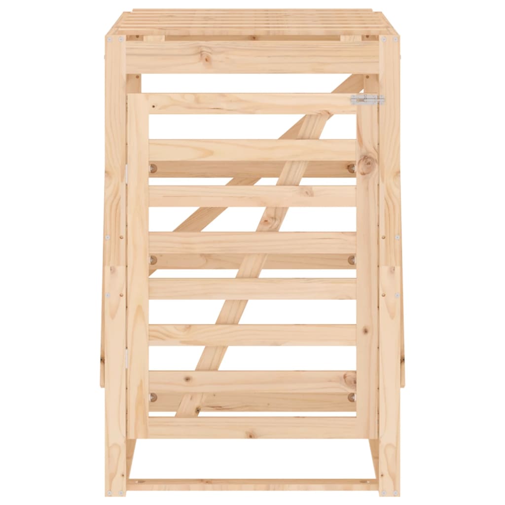 Spremište za kantu za smeće 84x90x128,5 cm od masivne borovine