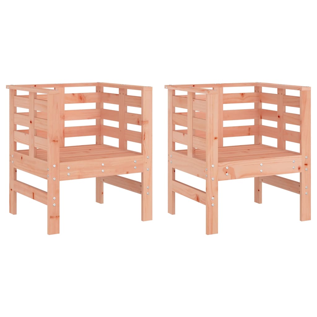 Vrtne stolice 2 kom 61,5x53x71 cm od masivnog drva duglazije