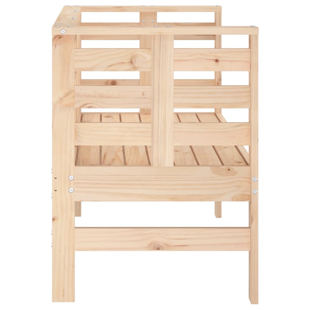 Vrtna klupa 111,5 x 53 x 71 cm od masivne borovine