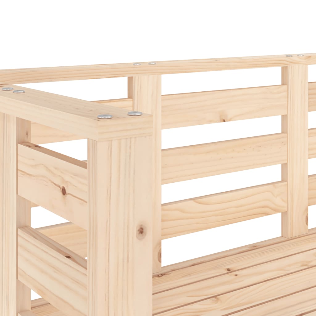Vrtna klupa 111,5 x 53 x 71 cm od masivne borovine