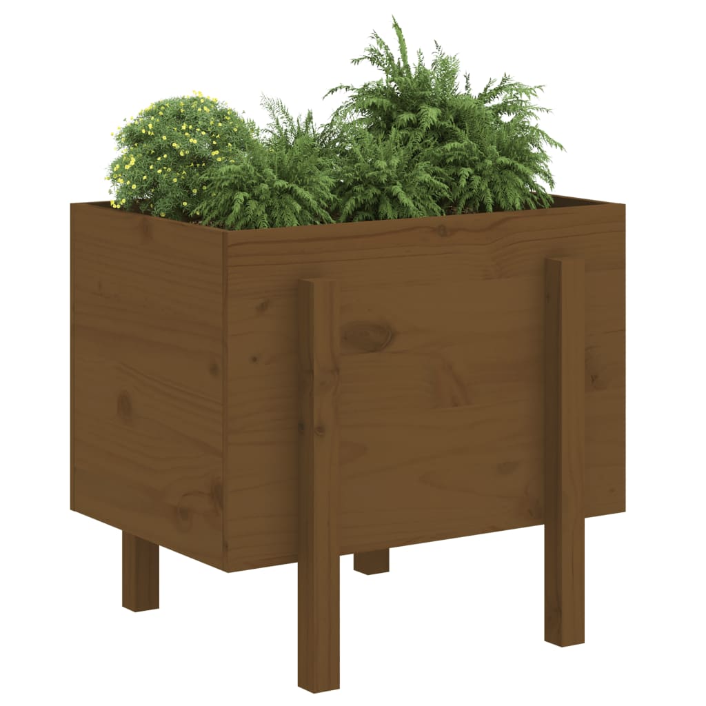 Vrtna sadilica boja meda 62 x 50 x 57 cm od masivne borovine
