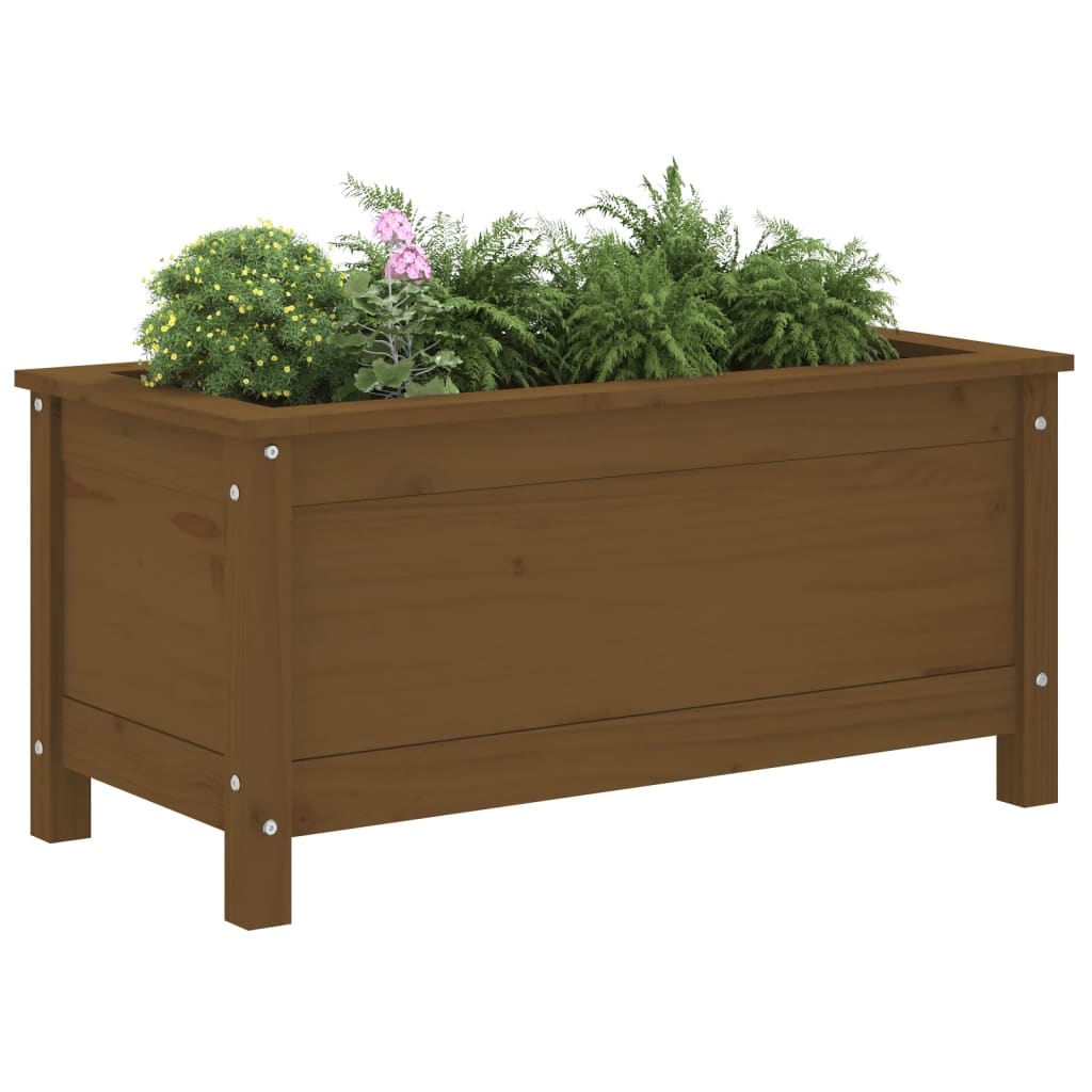 Vrtna sadilica boja meda 82,5 x 40 x 39 cm od masivne borovine