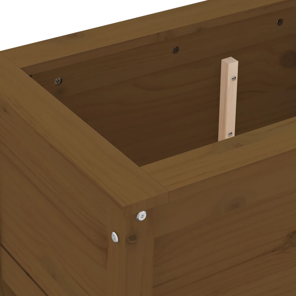 Vrtna sadilica boja meda 82,5 x 40 x 39 cm od masivne borovine