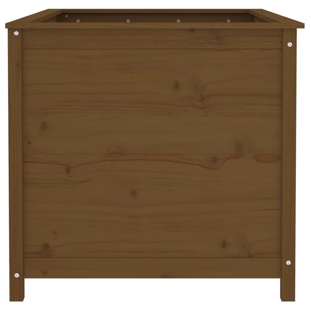 Povišena vrtna gredica boja meda 119,5x82,5x78 cm od borovine