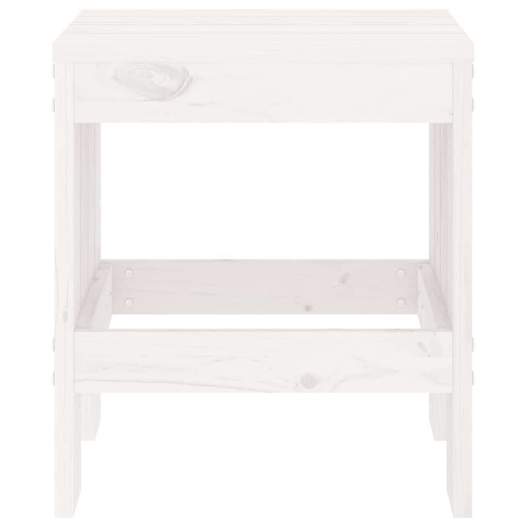 Vrtni stolci 2 kom bijeli 40 x 36 x 45 cm od masivne borovine