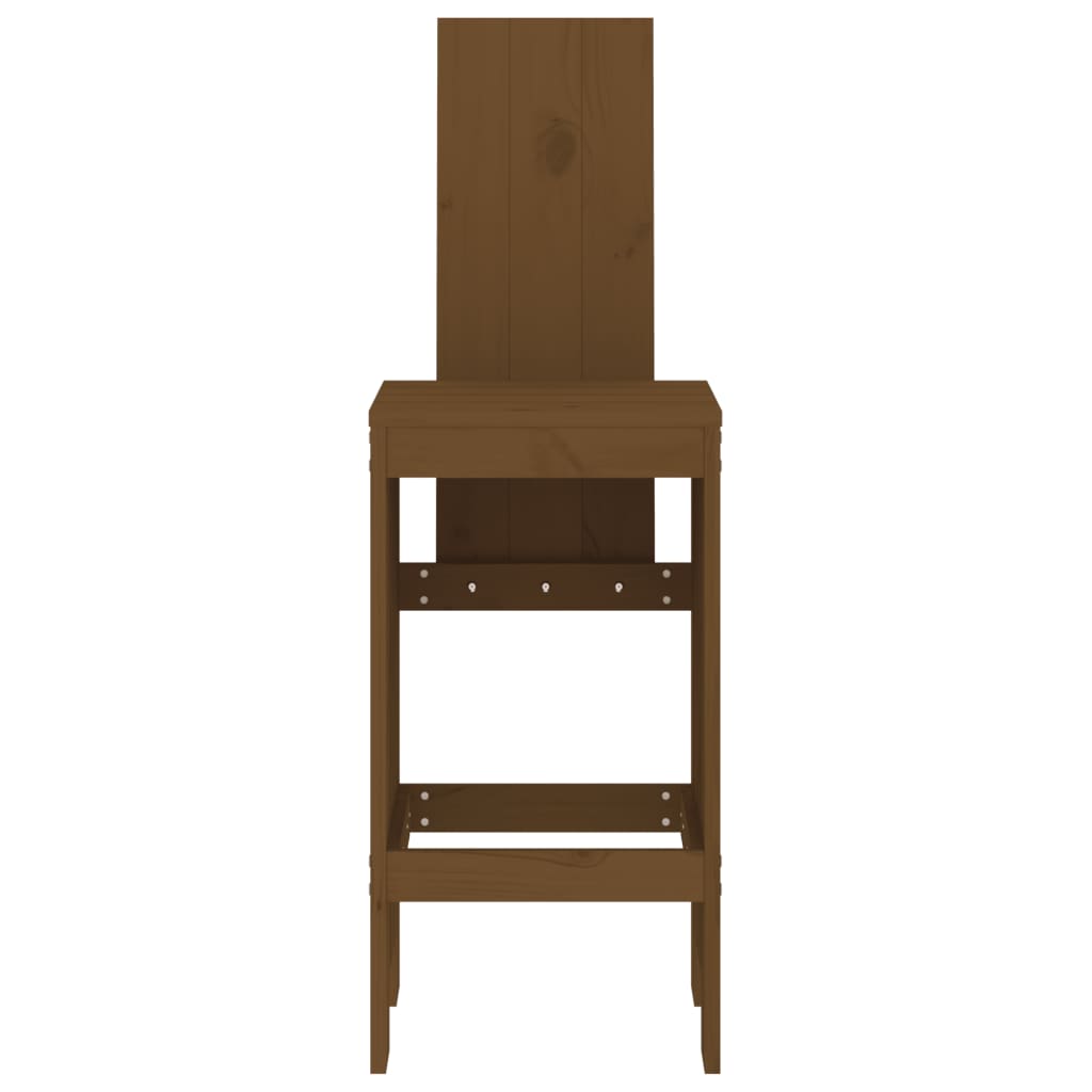 Barski stolci 2 kom boja meda 40 x 42 x 120 cm masivna borovina