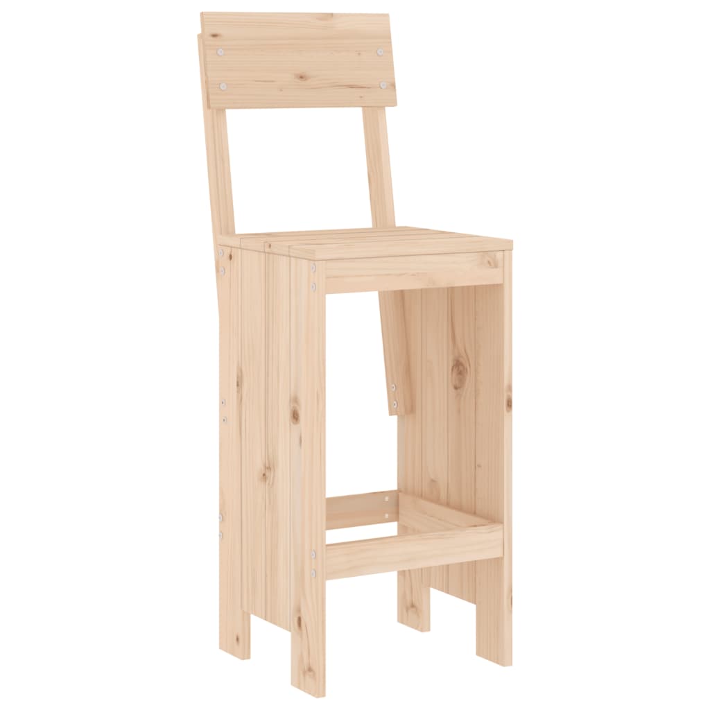 Barski stolci 2 kom 40 x 48,5 x 115,5 cm od masivne borovine