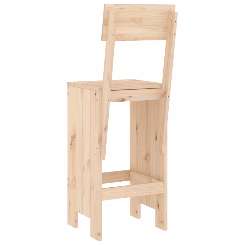 Barski stolci 2 kom 40 x 48,5 x 115,5 cm od masivne borovine