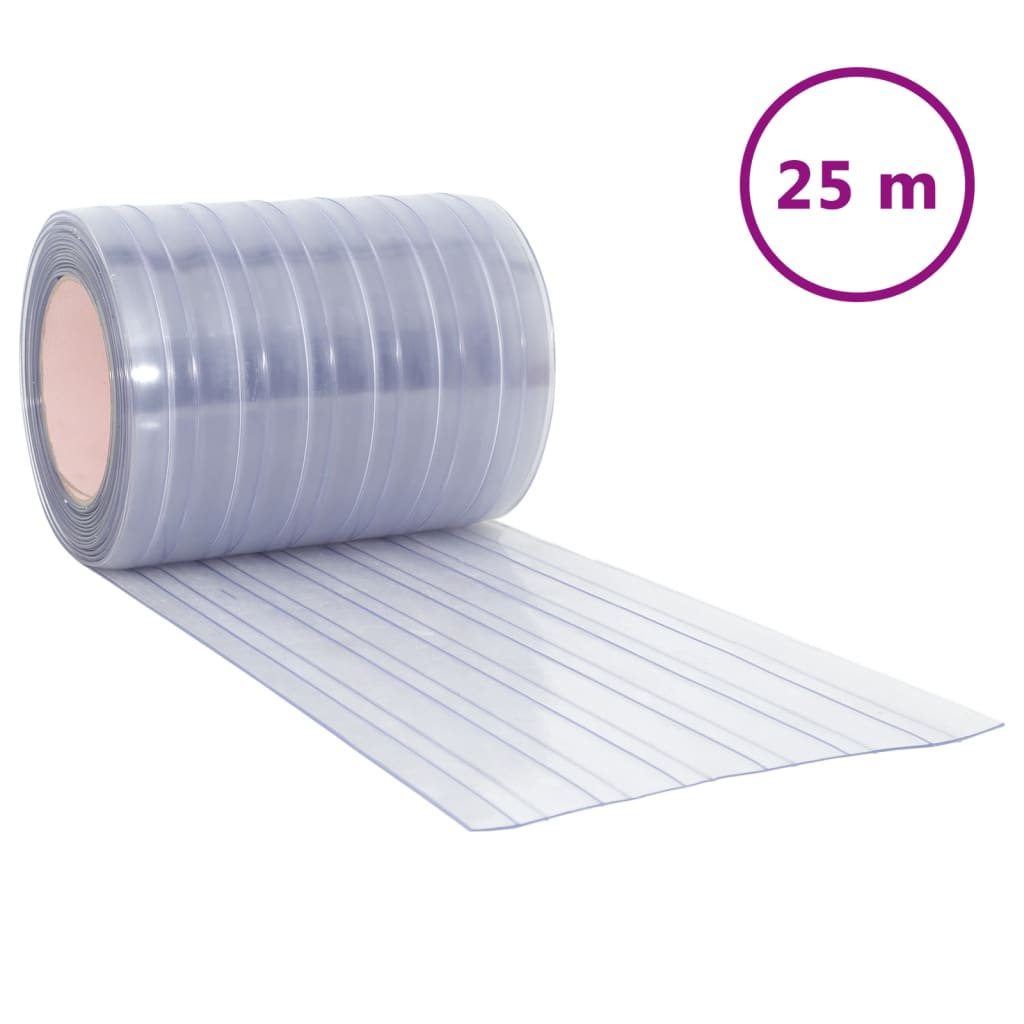 Prozirna zavjesa za vrata 300 mm x 2,6 mm 25 m PVC
