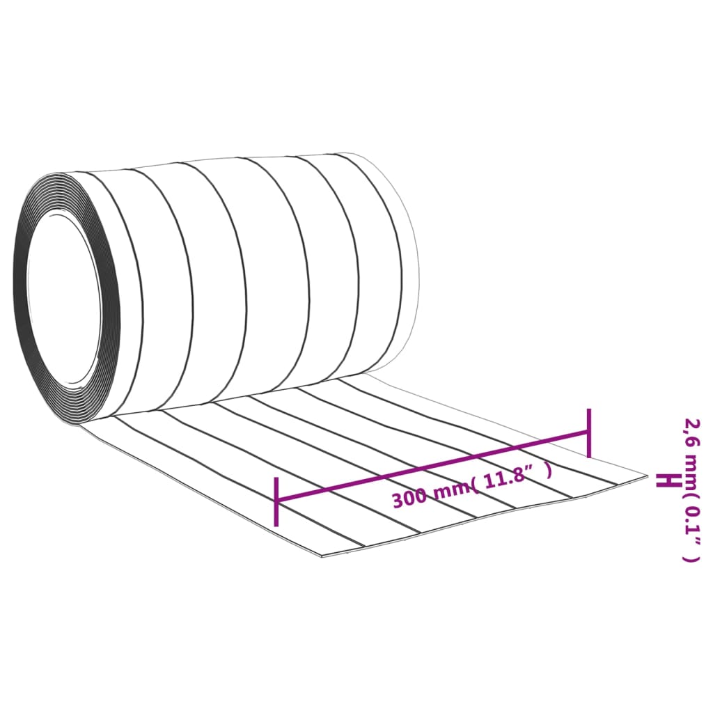 Prozirna zavjesa za vrata 300 mm x 2,6 mm 25 m PVC