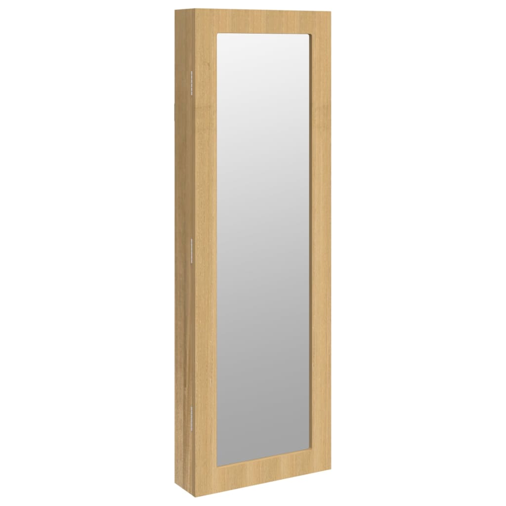 Zidni ormarić za nakit s ogledalom 30 x 8,5 x 90 cm