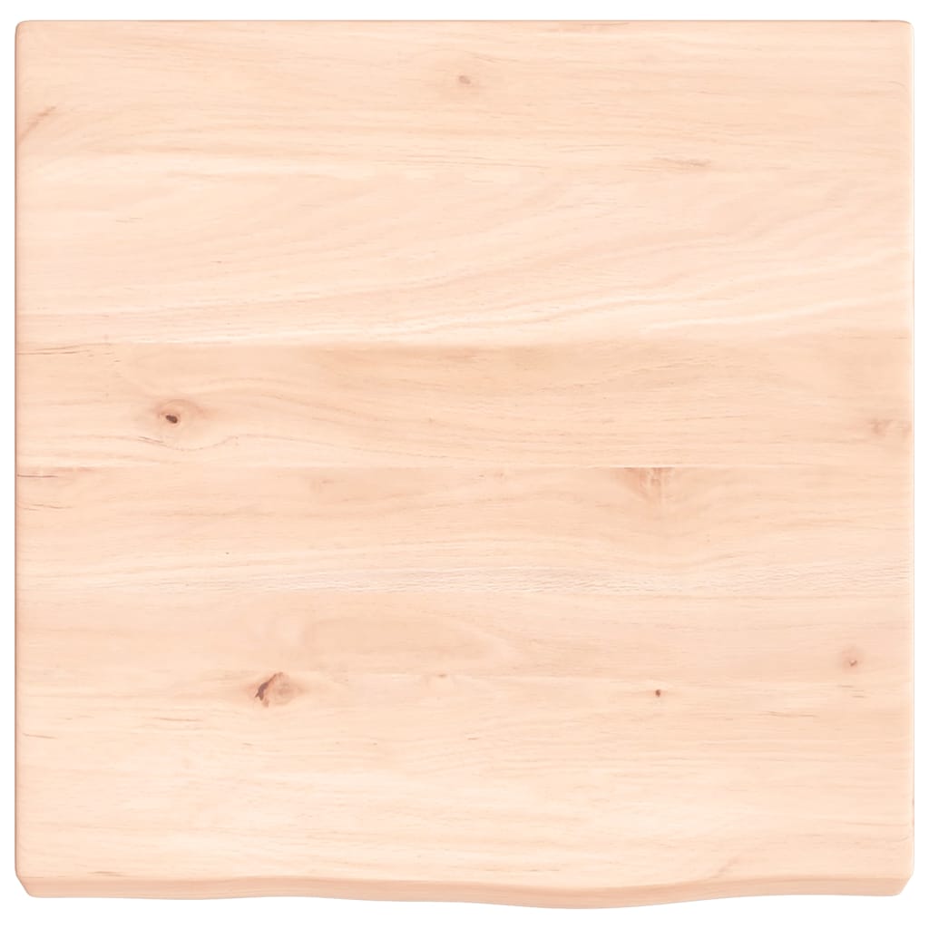 Zidna polica 40x40x(2-4) cm neobrađena masivna hrastovina