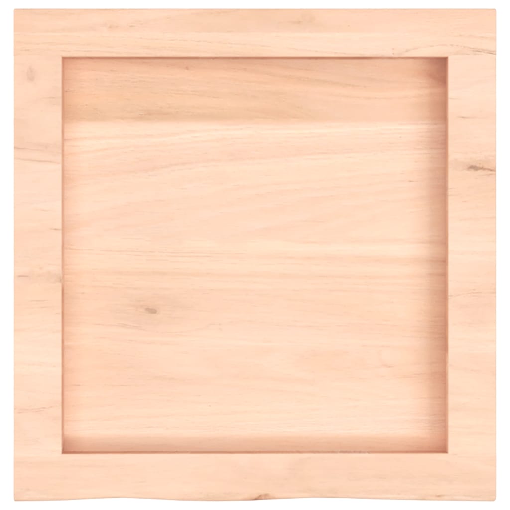 Zidna polica 40x40x(2-4) cm neobrađena masivna hrastovina