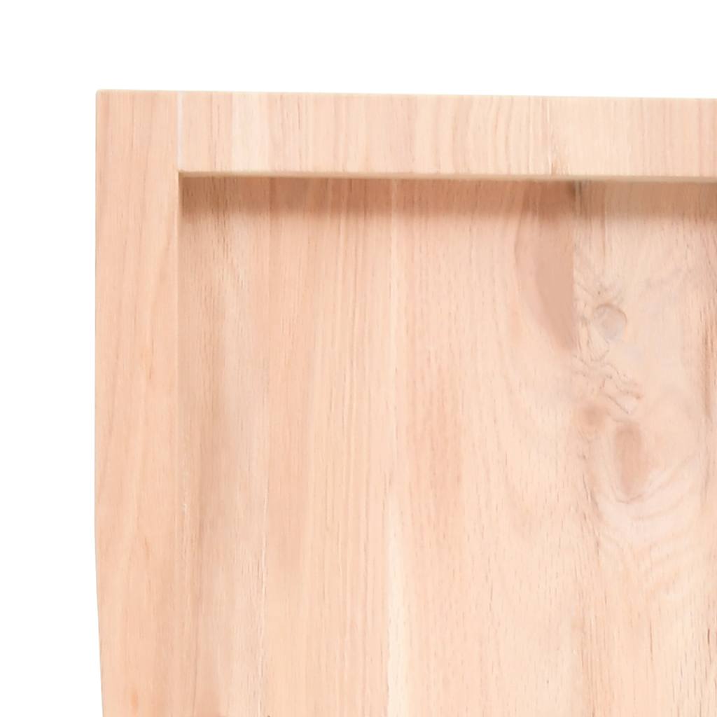 Zidna polica 40x40x(2-4) cm neobrađena masivna hrastovina