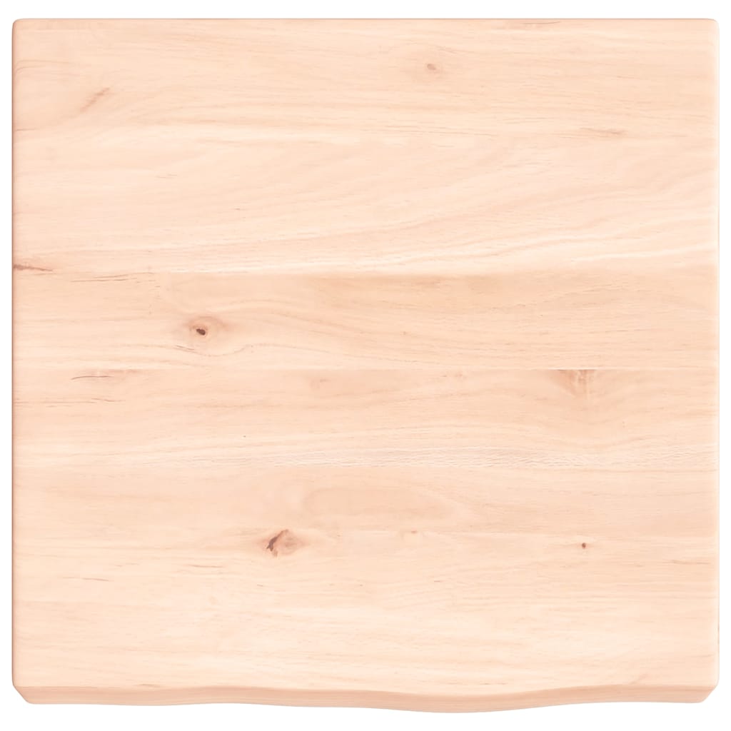 Zidna polica 40x40x(2-6) cm neobrađena masivna hrastovina