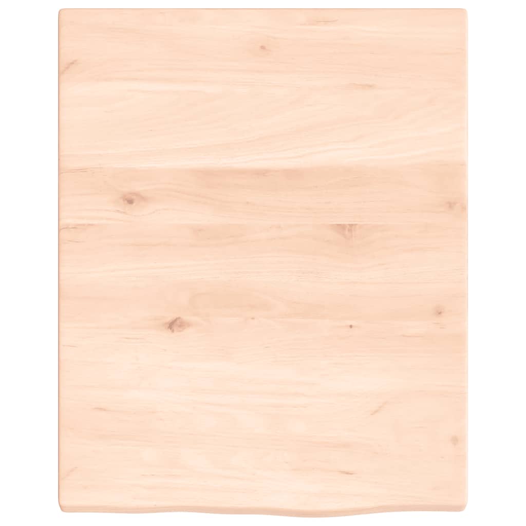 Zidna polica 40 x 50 x 2 cm od neobrađene masivne hrastovine