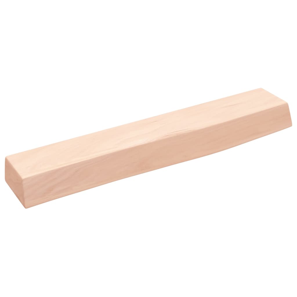 Zidna polica 60x10x6 cm od neobrađene masivne hrastovine