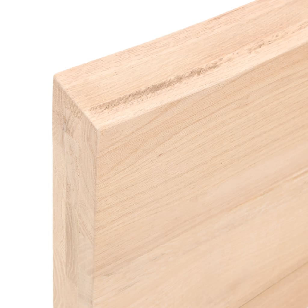 Zidna polica 60 x 50 x (2-6) cm neobrađena masivna hrastovina