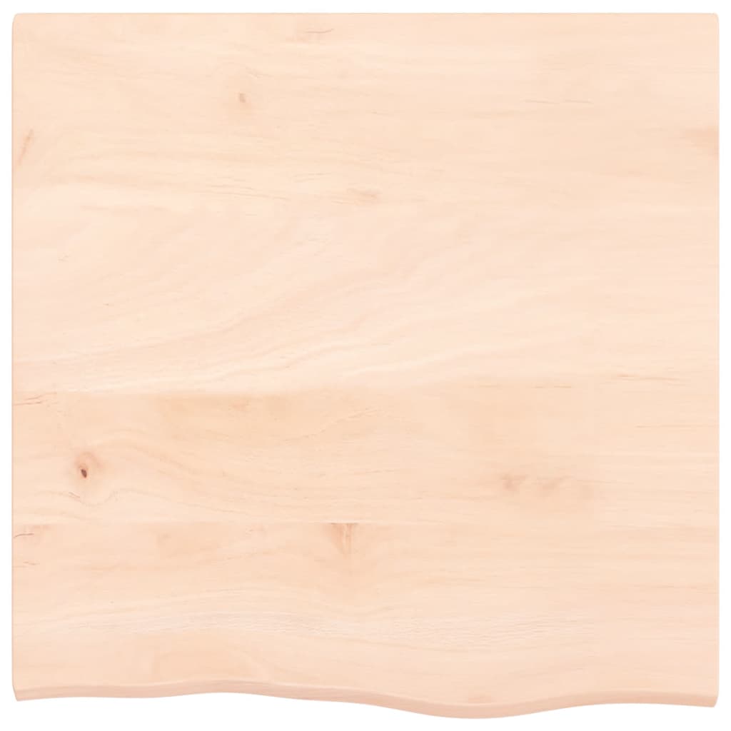 Zidna polica 60 x 60 x 2 cm od neobrađene masivne hrastovine