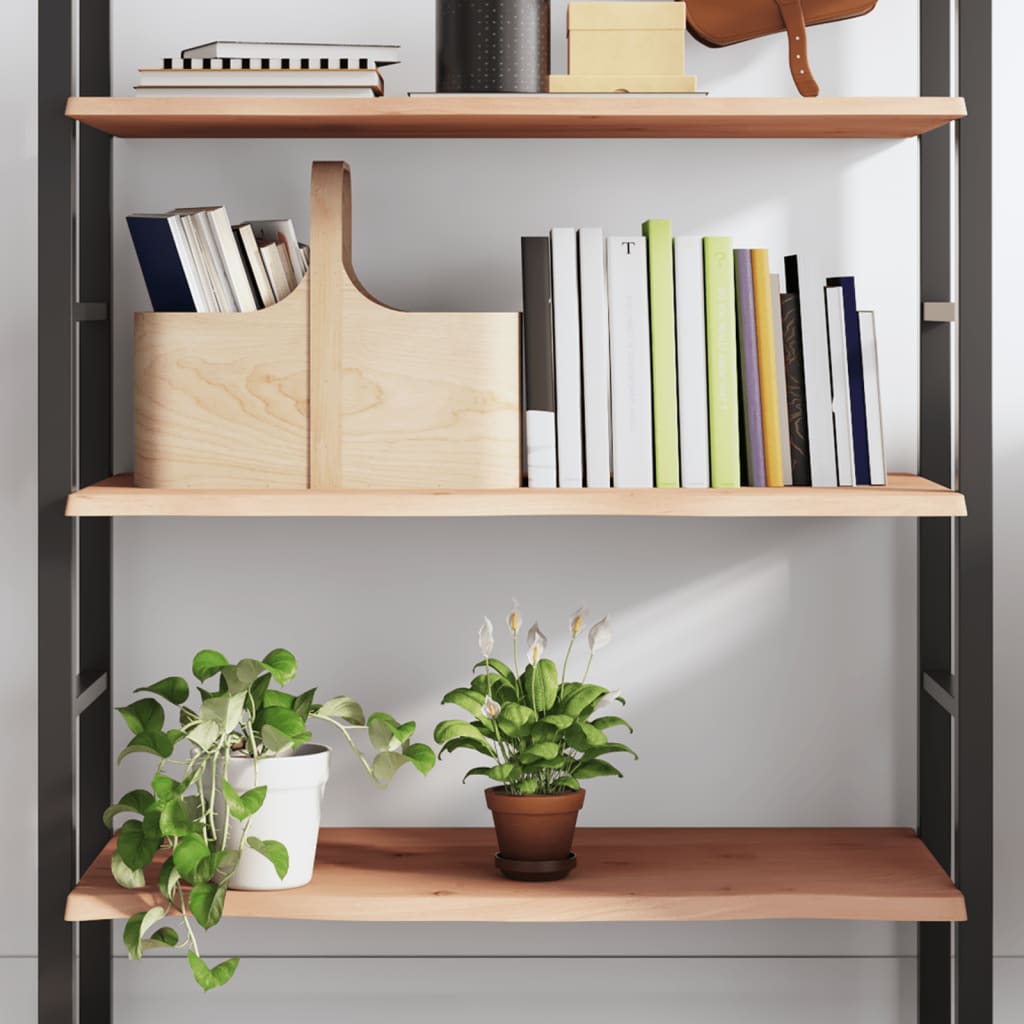 Zidna polica 80 x 60 x 2 cm od neobrađene masivne hrastovine