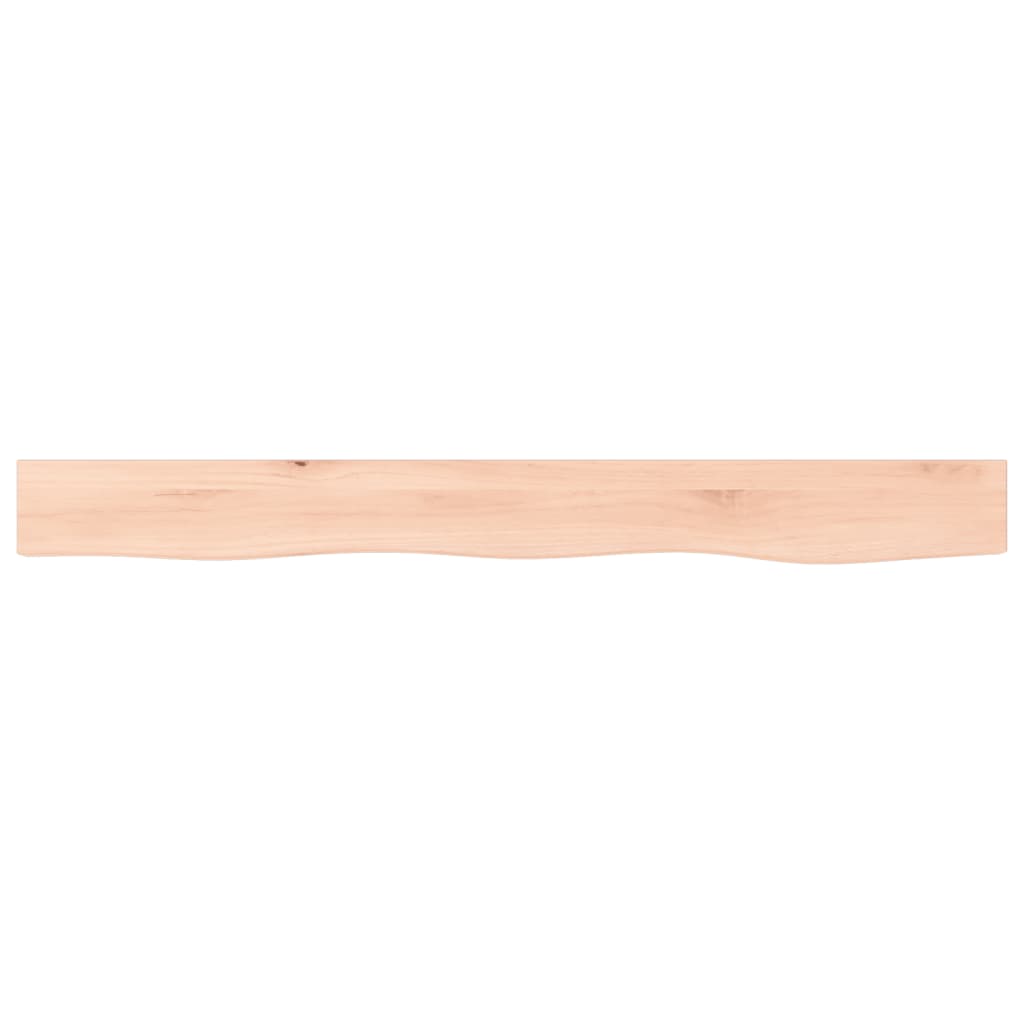 Zidna polica 100x10x6 cm od neobrađene masivne hrastovine