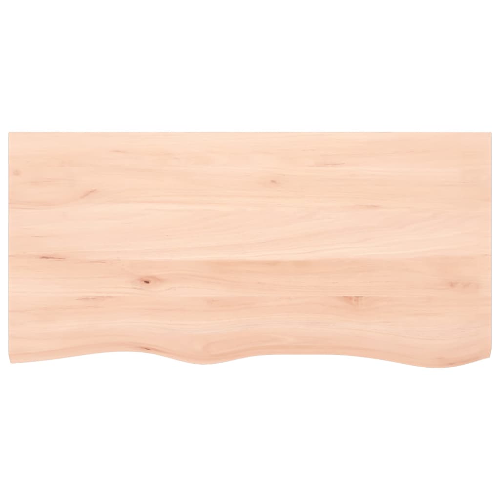 Zidna polica 100x50x(2-4) cm neobrađena masivna hrastovina