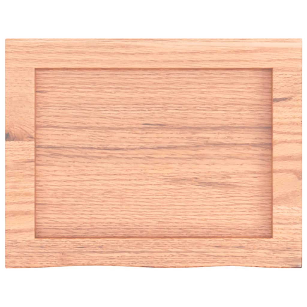 Zidna polica svjetlosmeđa 40x30x(2-4) cm obrađena hrastovina