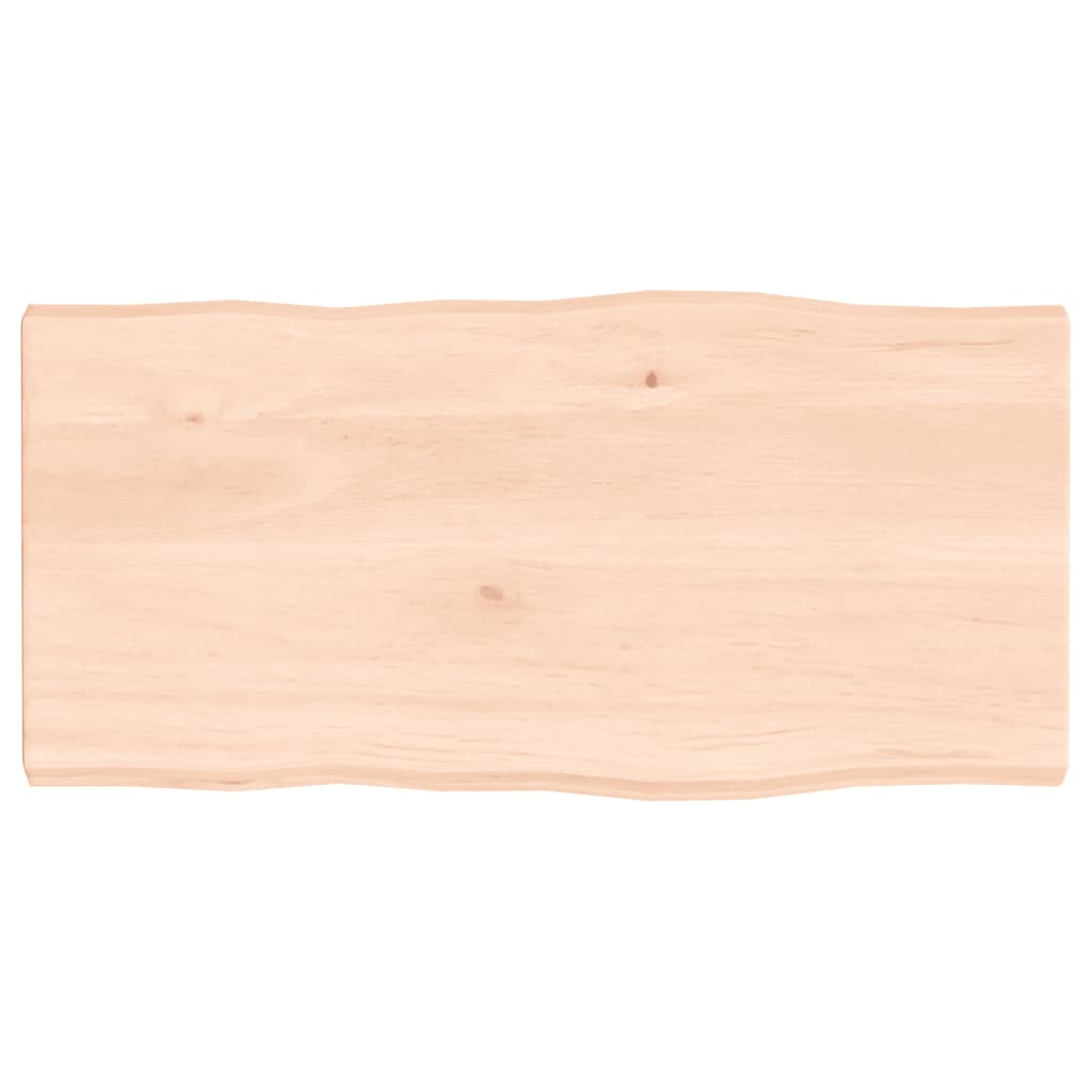 Stolna ploča 80x40x(2-4) cm od hrastovine sa živim rubom