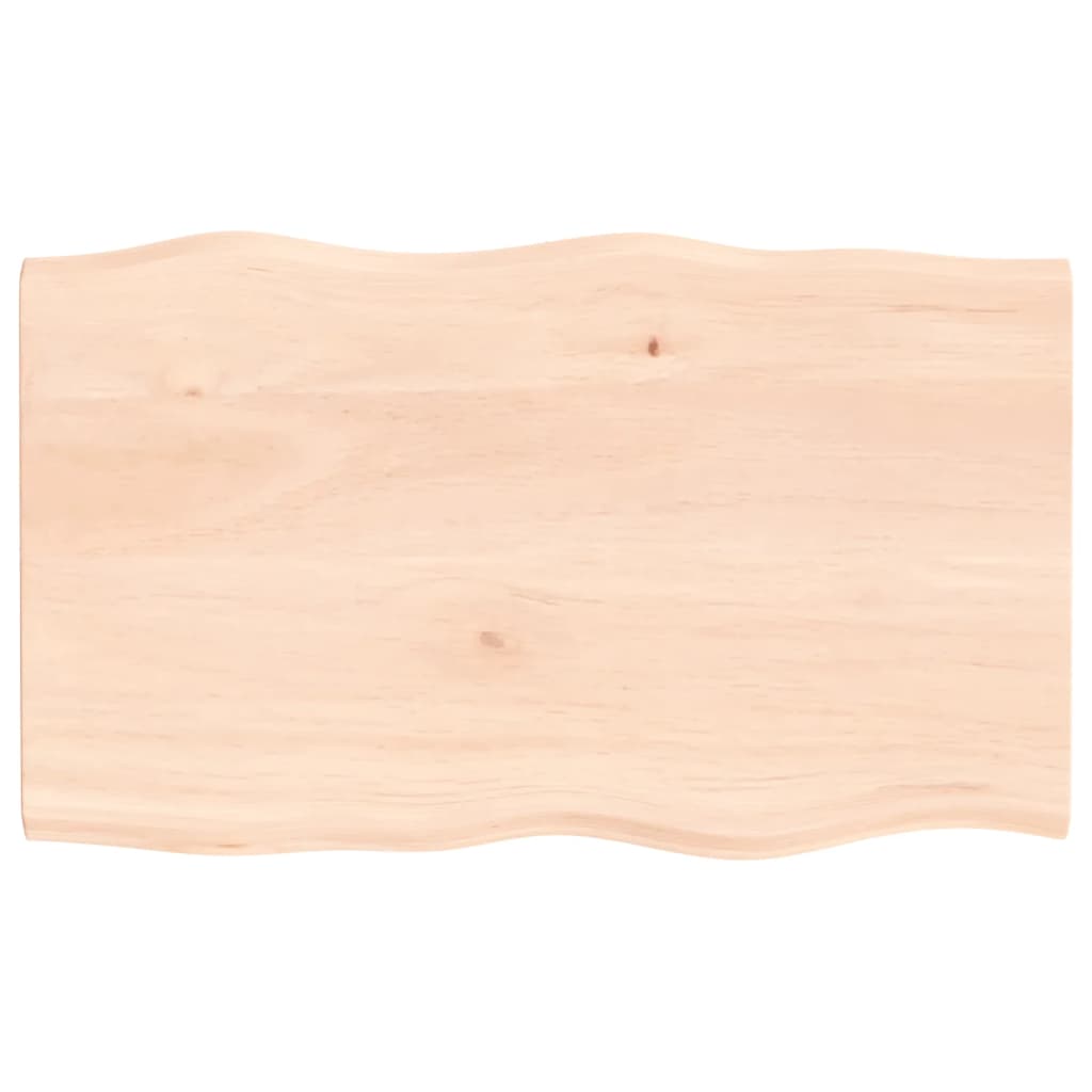 Stolna ploča 100x60x2 cm netretirana hrastovina sa živim rubom