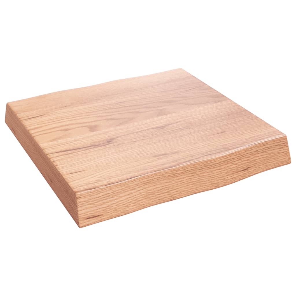 Stolna ploča svjetlosmeđa 40x40x(2-6) cm obrađena hrastovina