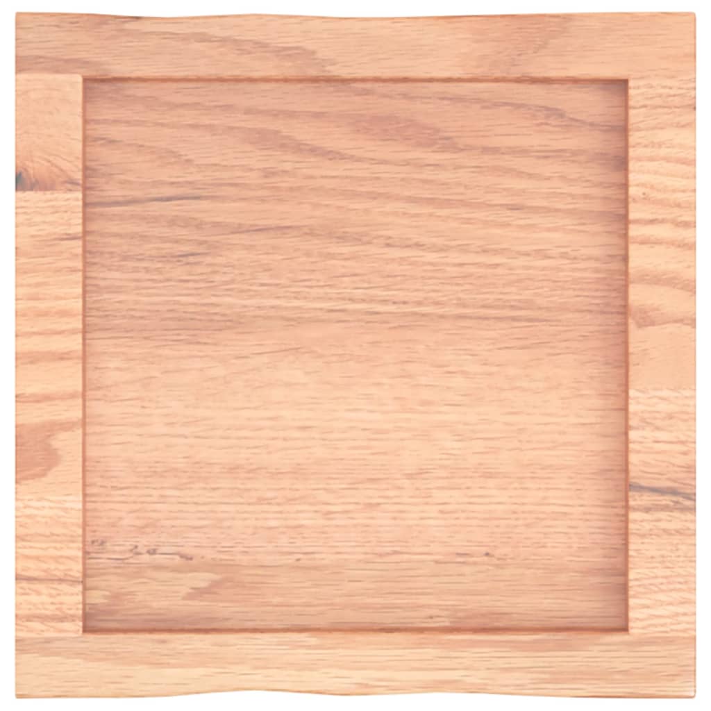 Stolna ploča svjetlosmeđa 40x40x(2-6) cm obrađena hrastovina