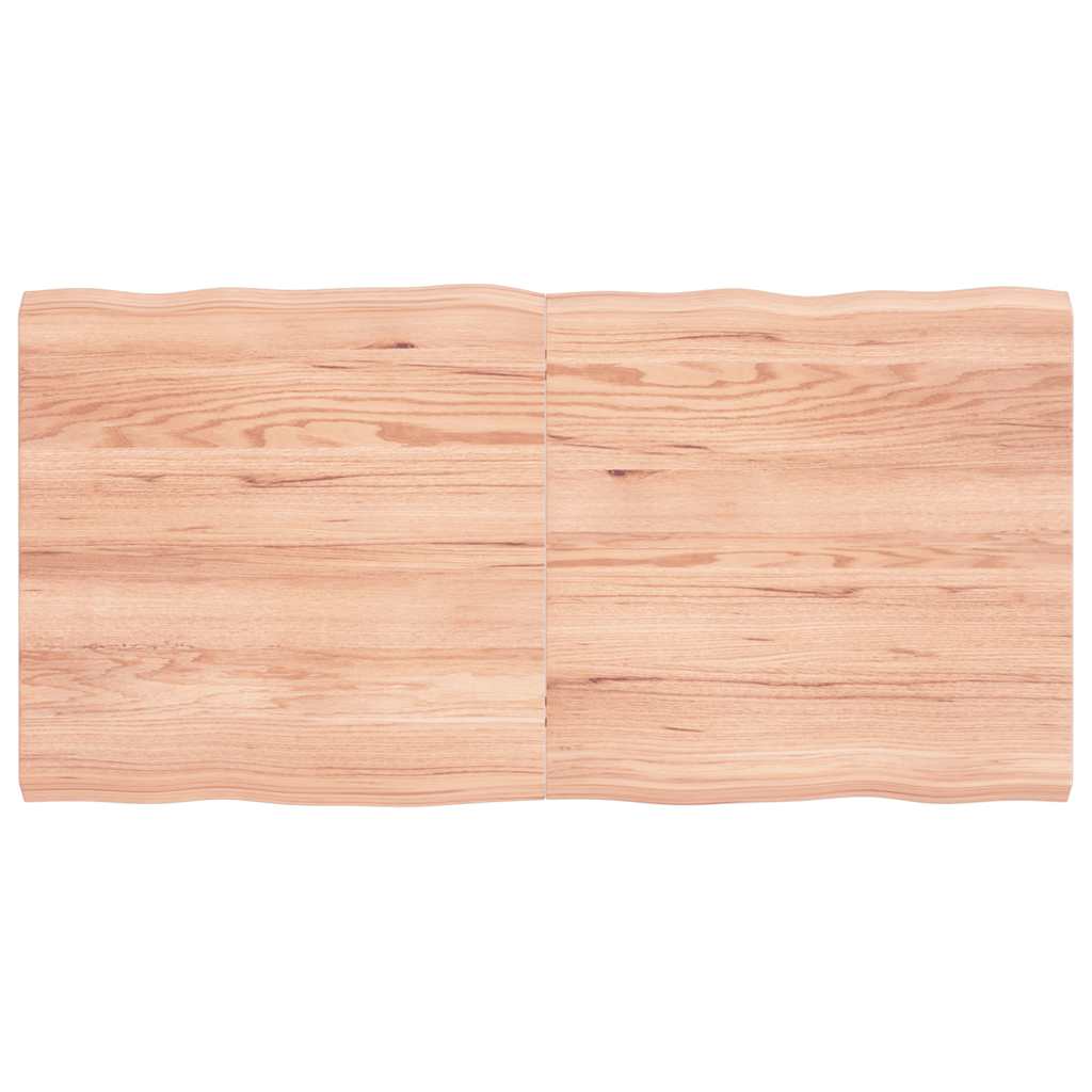 Stolna ploča svjetlosmeđa 120x60x(2-4) cm obrađena hrastovina
