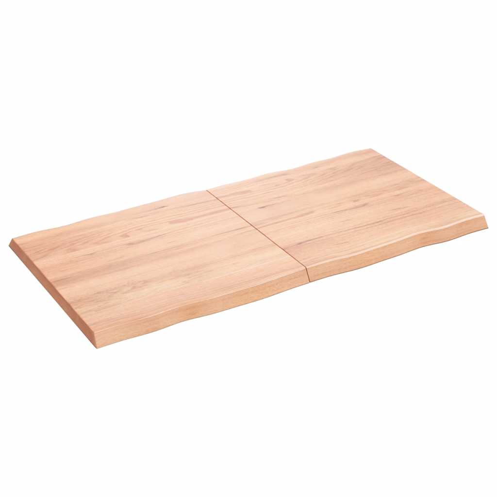 Stolna ploča svjetlosmeđa 120x60x(2-4) cm obrađena hrastovina