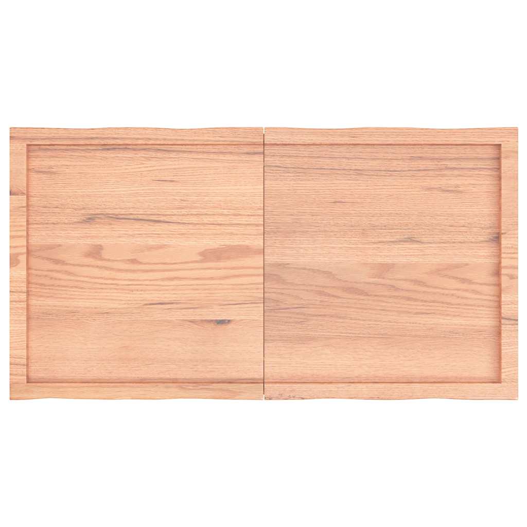 Stolna ploča svjetlosmeđa 120x60x(2-4) cm obrađena hrastovina