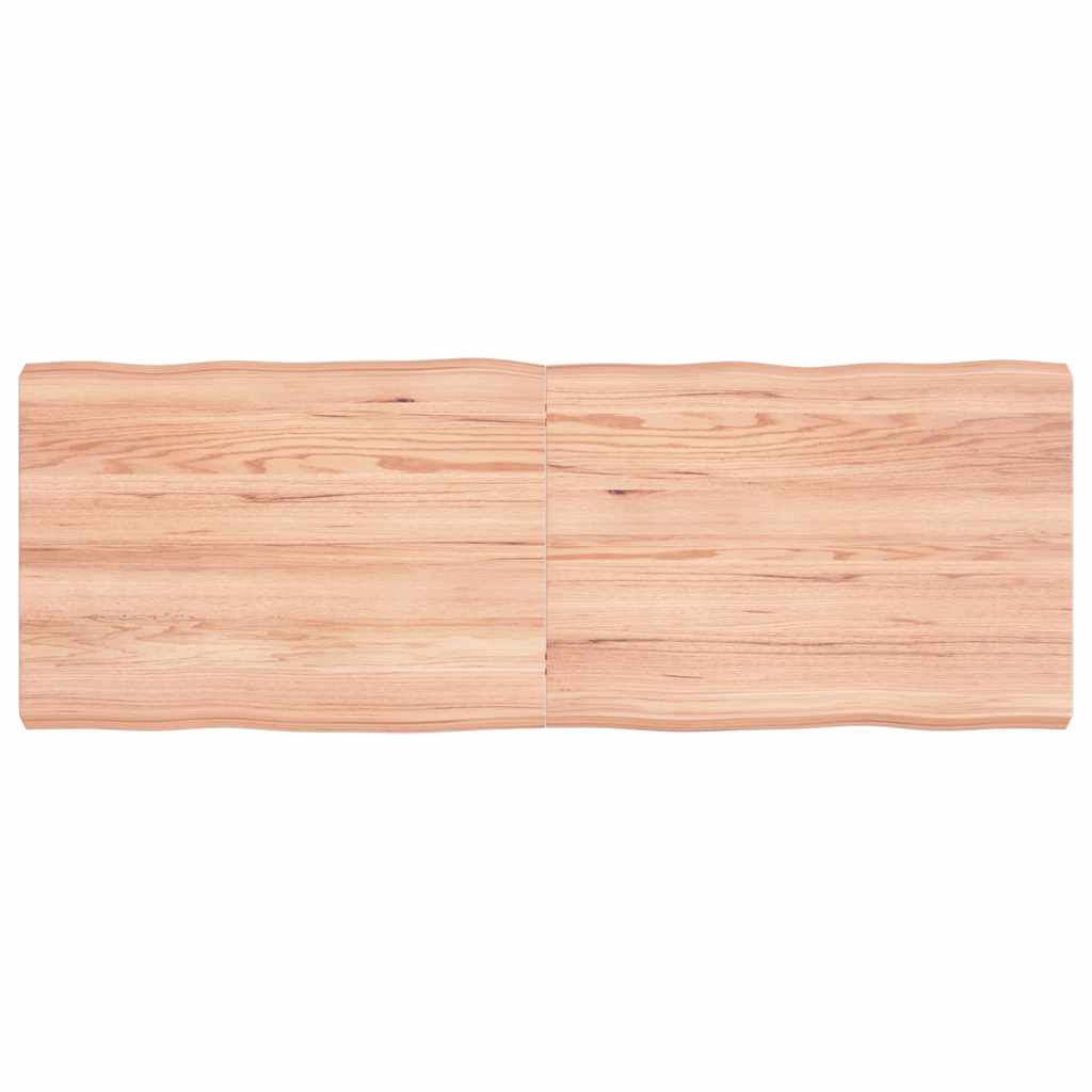Stolna ploča svjetlosmeđa 140x50x(2-6) cm obrađena hrastovina